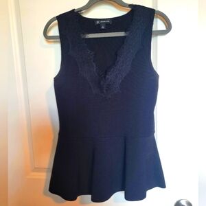 NWOT INC BLACK PEPLUM SZ M